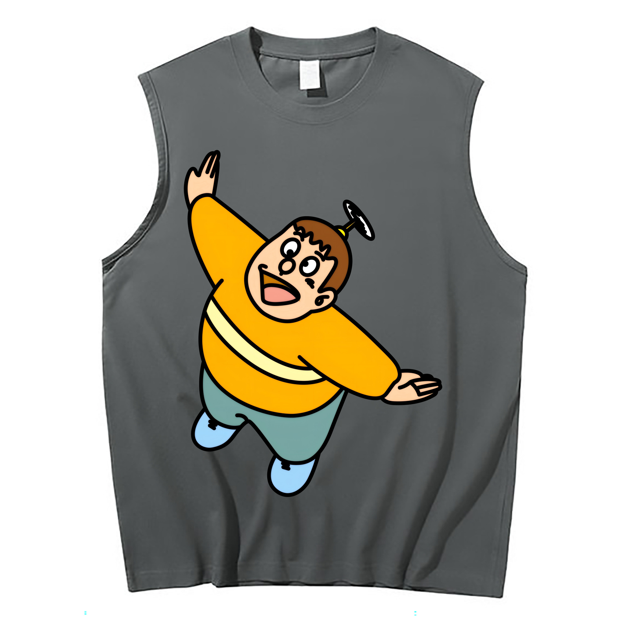 （画像用） ドラえもん 剛田武 Doraemon Gouta Takeshi コットン100％タンクトップ（フロントプリント）